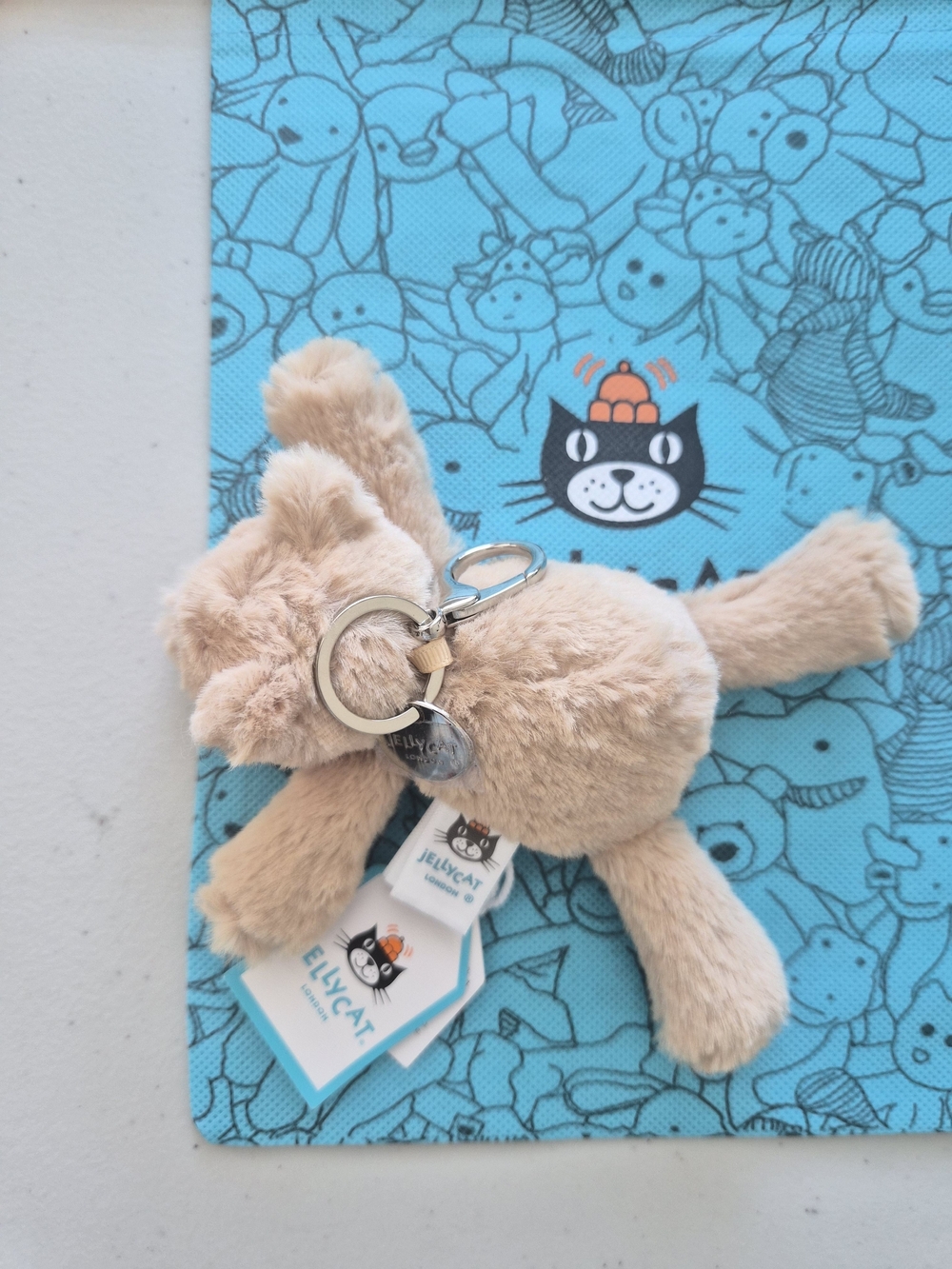 Jellycat Smudge Bear Bag Charm